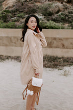 Load image into Gallery viewer, Vegan Leather Shearling Mini Backpack