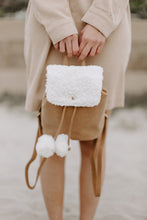 Load image into Gallery viewer, Vegan Leather Shearling Mini Backpack