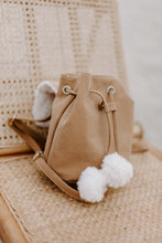 Load image into Gallery viewer, Vegan Leather Shearling Mini Backpack