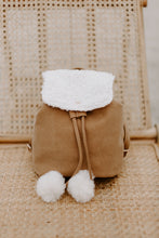 Load image into Gallery viewer, Vegan Leather Shearling Mini Backpack