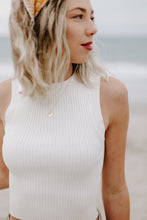 Load image into Gallery viewer, Knit Sweater Sleeveless Crop Top
