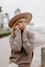 Load image into Gallery viewer, Brown Ribbed Knit Sweater