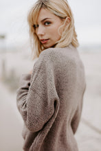 Load image into Gallery viewer, Brown Ribbed Knit Sweater