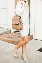 Load image into Gallery viewer, Dream On Turtle Neck Sweater Dress