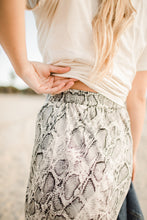 Load image into Gallery viewer, Snake Print Midi Skirt