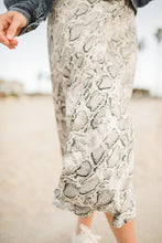 Load image into Gallery viewer, Snake Print Midi Skirt