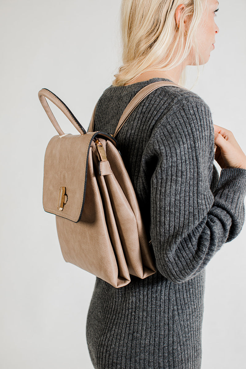 Moda Luxe Suede Backpacks