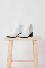 Load image into Gallery viewer, Walk by Faith White Chelsea Booties