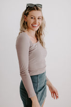 Load image into Gallery viewer, Asymmetrical Long Sleeve Top