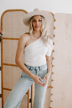 Load image into Gallery viewer, One Shoulder Puff Sleeve Bodysuit