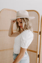 Load image into Gallery viewer, One Shoulder Puff Sleeve Bodysuit