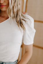 Load image into Gallery viewer, One Shoulder Puff Sleeve Bodysuit