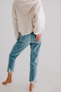 Made With Love Distressed Mom Jeans