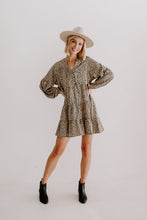 Load image into Gallery viewer, Leopard Print Smock Dress