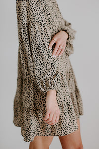 Leopard Print Smock Dress