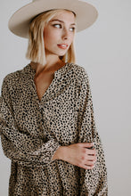 Load image into Gallery viewer, Leopard Print Smock Dress