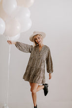Load image into Gallery viewer, Leopard Print Smock Dress