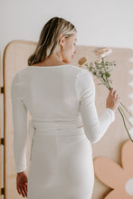 Load image into Gallery viewer, Ivory Knit Wrap Top