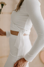 Load image into Gallery viewer, Ivory Knit Wrap Top