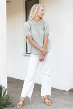 Load image into Gallery viewer, Lace Puff Sleeve Blouse