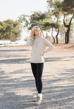 Load image into Gallery viewer, Heathered Half Zip Sweater