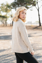 Load image into Gallery viewer, Heathered Half Zip Sweater