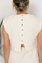 Load image into Gallery viewer, Summer Days Ivory Cropped Top