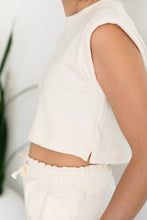 Load image into Gallery viewer, Summer Days Ivory Cropped Top

