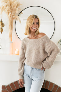 Lace Up Pullover Sweater