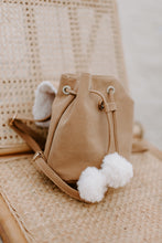 Load image into Gallery viewer, Vegan Leather Shearling Mini Backpack
