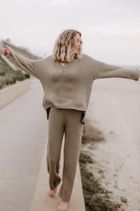 Waffle Knit Lounge Bottoms