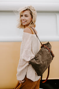 One For All Suede Backpack