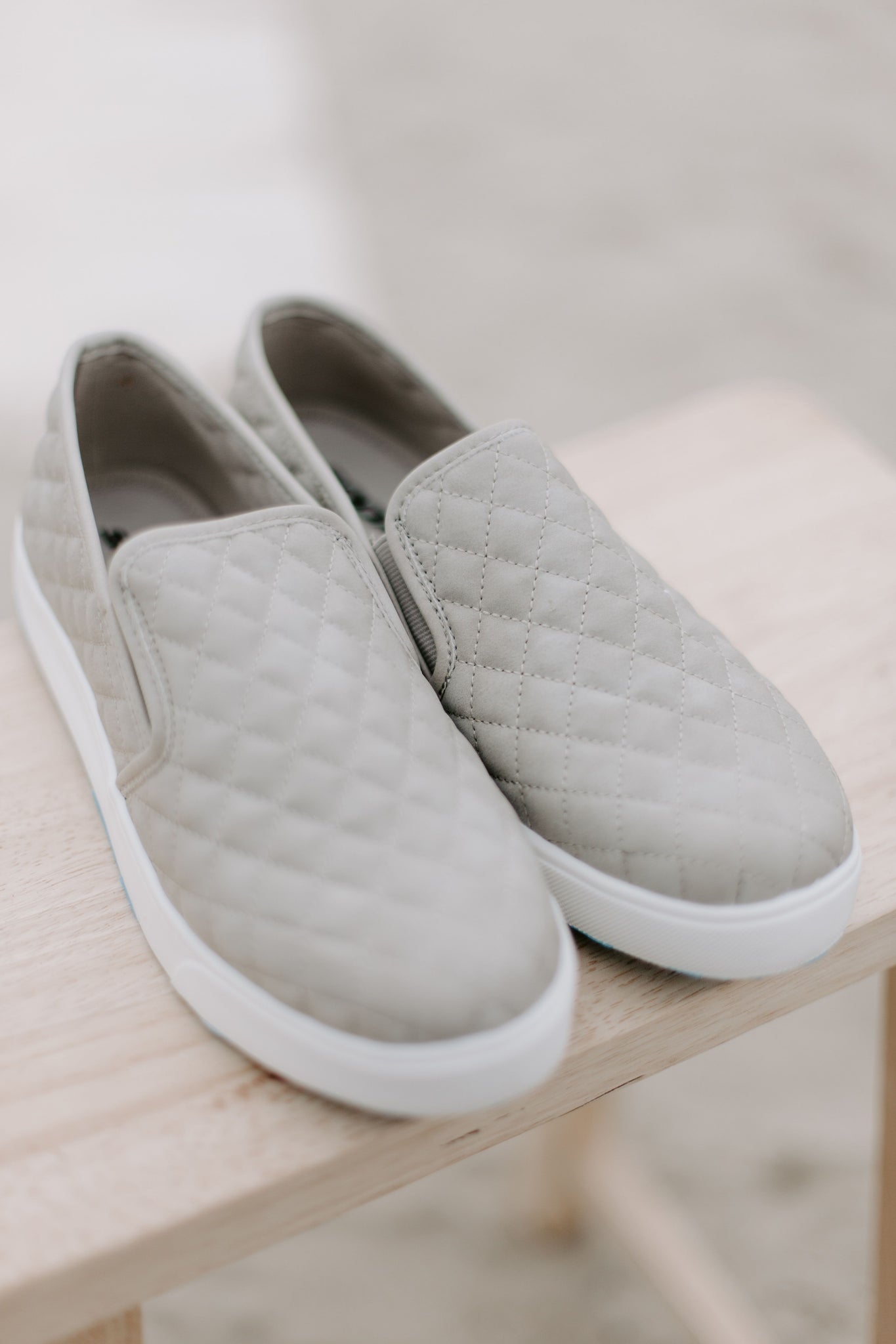 Slip on Sneakers in Grey – Addison Grey