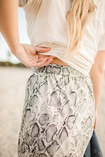 Load image into Gallery viewer, Snake Print Midi Skirt
