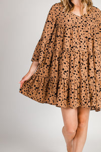Lindsey Dress in Leopard Print