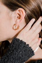 Load image into Gallery viewer, Twist &amp; Shout Hoop Earrings
