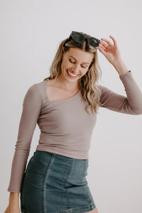 Asymmetrical Long Sleeve Top