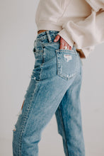 Load image into Gallery viewer, Made With Love Distressed Mom Jeans
