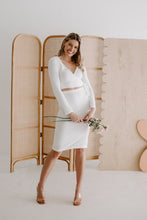 Load image into Gallery viewer, Ivory Knit Wrap Top
