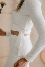 Load image into Gallery viewer, Ivory Knit Wrap Top
