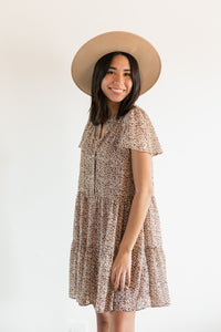 Floral Button Down Mini Dress