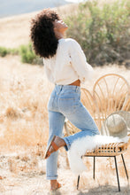 Load image into Gallery viewer, High Waisted Light Wash Denim Jeans

