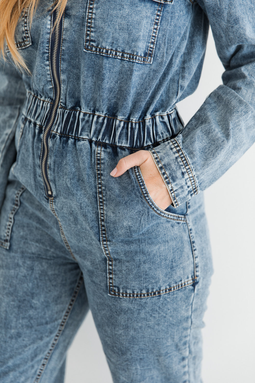 Dakota Denim Jumpsuit - Denim, Fashion Nova, Jumpsuits, jumpsuit jeans 